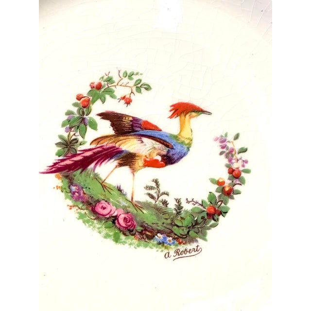 Myott Son & Co. Early 20th Century Myott Staffordshire Green Chelsea Bird Dinner Plates- Set of 12 For Sale - Image 4 of 9