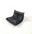 Set of French Togo Lounge Chair and Ottoman in Black Leather attributed to Michel Ducaroy for Ligne Roset, 1970s For Sale - Image 9 of 14