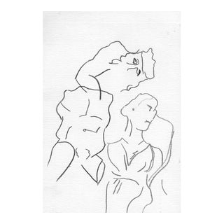 1997 Norbert Voelkel Figure Drawing For Sale