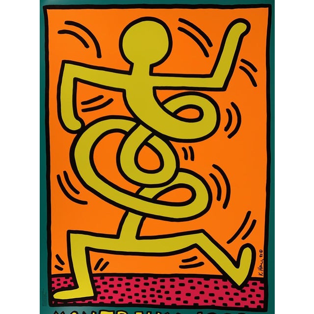 Contemporary Keith Haring, Swing (Vert, Montreux), 1983, Signed Screenprint For Sale - Image 3 of 6