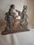 Antique Cast Iron "Rebecca at the Well" Biblical Figural Doorstop – Original Paint, C. 1890 For Sale - Image 4 of 16