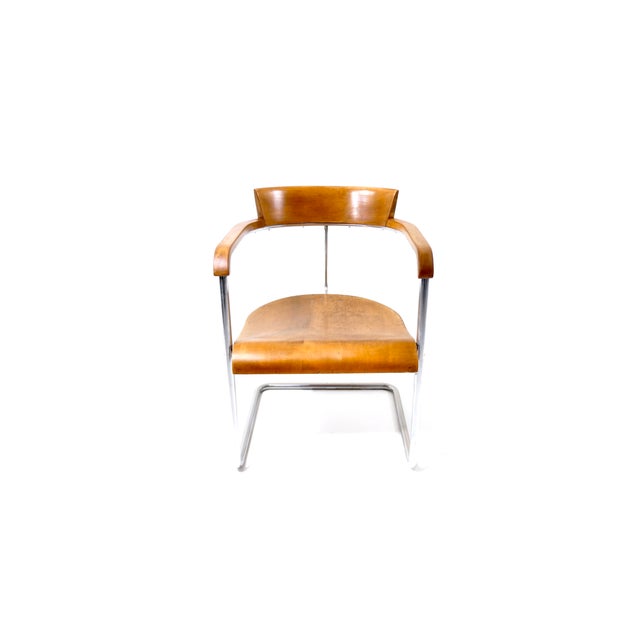 Vintage Czech Bauhaus H-128 Armchair by Jindrich Halabala for Up Závody, 1931 For Sale - Image 18 of 18