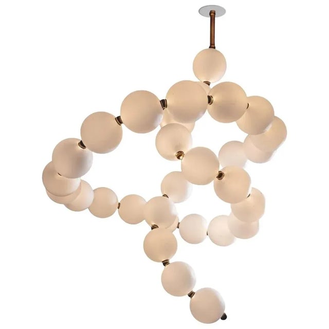 Metal Pearls Ceiling Lamp by Ludovic Clément for Armont For Sale - Image 7 of 7