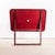 Maroon French Dark Red Metal Folding Dining Table, 1950s For Sale - Image 8 of 9