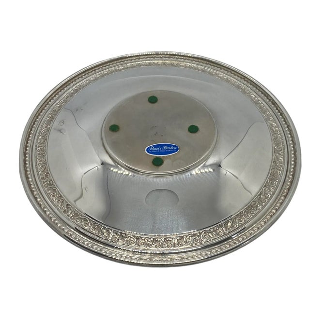 Vintage Reed & Barton Mid 20th Century Silverplate Sandwich Plate Bel Air #1201 For Sale In Washington DC - Image 6 of 13