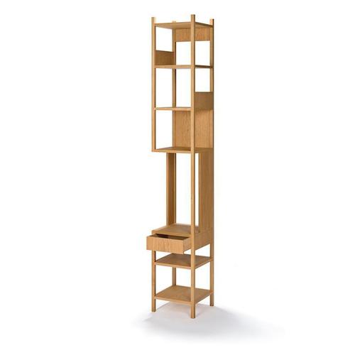 Wood Lungangolo Shelving Unit attributed to Achille Castiglioni for Hille For Sale - Image 6 of 10