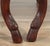 1930s 8 Regency Style English Mahogany Cloven Hoof Footed Dining Chairs For Sale - Image 4 of 10