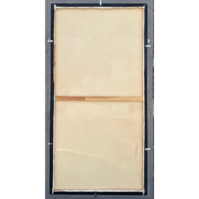 Rene Chavelle, Large Trompe L'oeil Oil Painting Rene Chavelle Belgian Hyper Realist Apples, c.1980's For Sale - Image 10 of 10