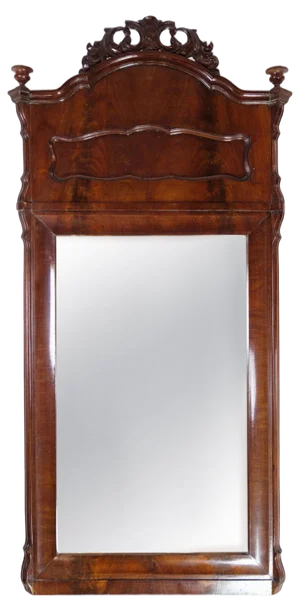 Mahogany Mirror, Denmark, 1880s