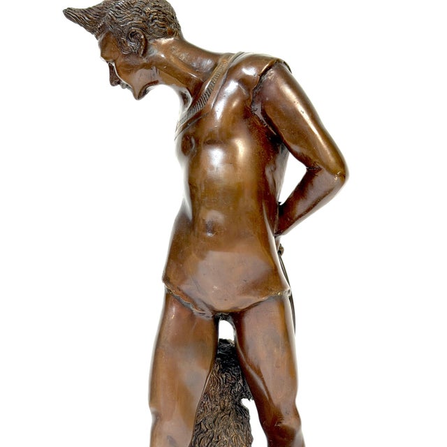 Traditional Bronze Sculpture "Get Up" After Georges Petit de Chemellier, 20th Century For Sale - Image 3 of 18