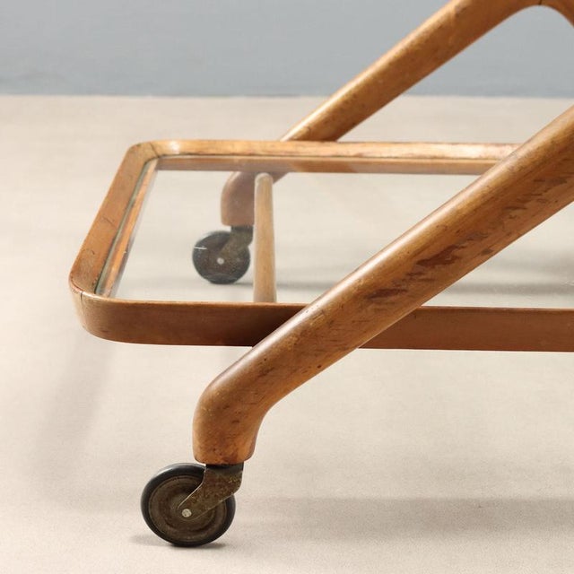Beech Serving Trolley, 1950s For Sale - Image 6 of 10