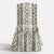Spritely Home Ruffle Camel Back Dining Chair in Linny Ikat Brown For Sale - Image 4 of 7