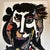 Abstract Expressionism 1970’s Original Abstract Expressionist Portrait Watercolor Painting For Sale - Image 3 of 6