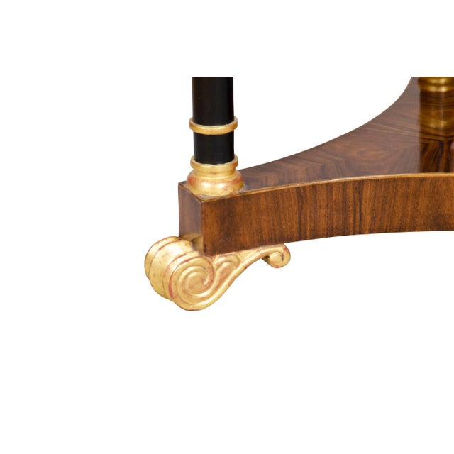 Regency Style Mahogany and Giltwood Table For Sale In Boston - Image 6 of 13