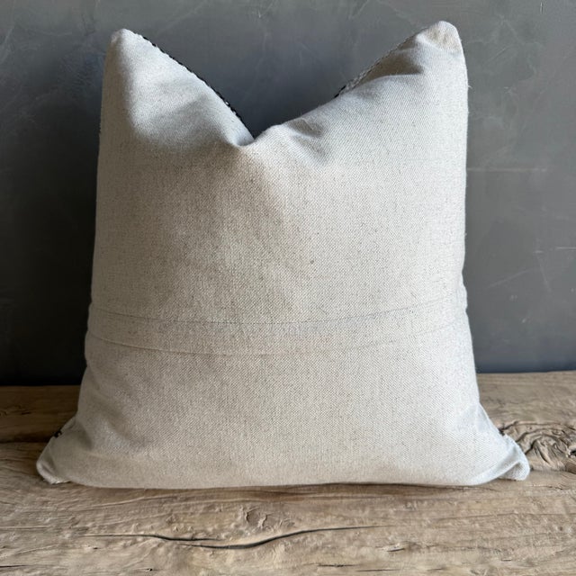 Textile Vintage Rug Pillow Cover With Stripes For Sale - Image 7 of 7