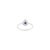 VRJewels Pear Cut Blue Sapphire Diamond Halo Ring Size 9 in 14k Solid Gold For Sale In New York - Image 6 of 11