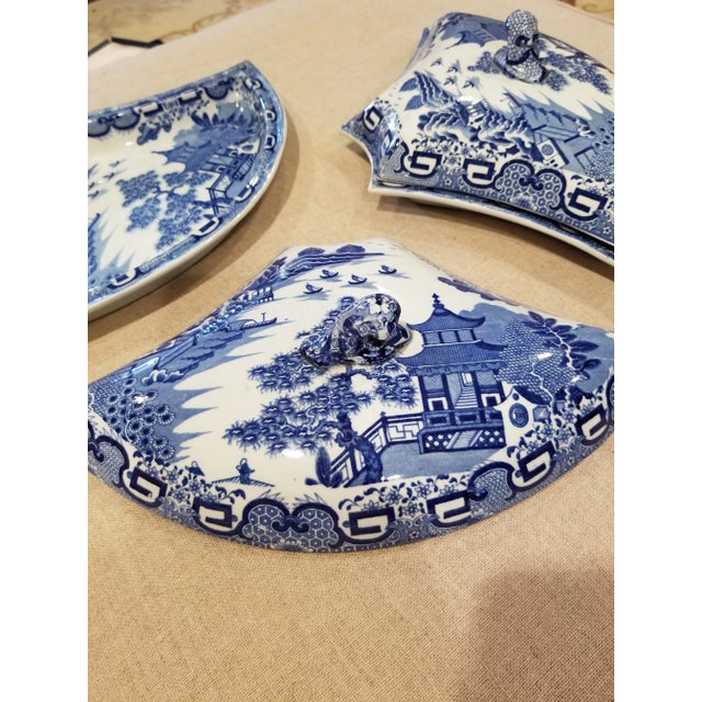 Four Chinoiserie Blue and White Pieces For Sale In San Antonio - Image 6 of 12