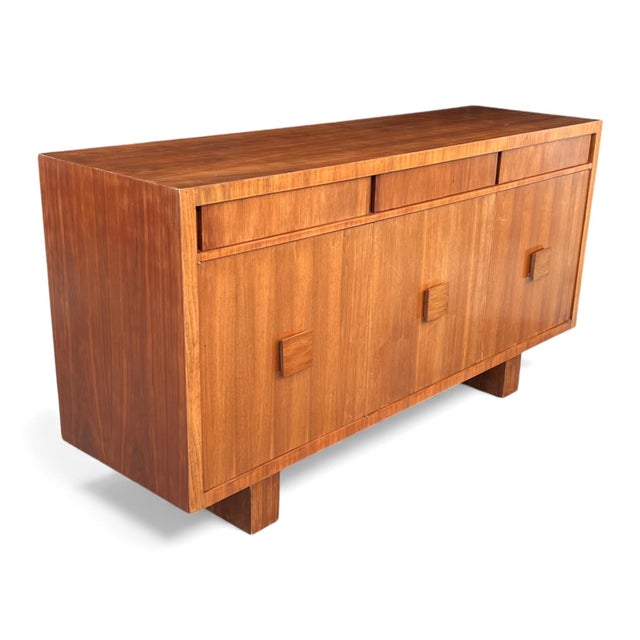 Danish Modern 1960s Walnut Credenza – Fully Restored Mid-Century Sideboard For Sale - Image 12 of 13