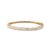 Early 21st Century 18k Yellow Gold 3.80ctw Diamond Half Eternity Hinged Bangle Bracelet For Sale - Image 5 of 8
