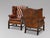 Antique Wing Back Chairs in Brown Leather, 1890, Set of 2 For Sale - Image 4 of 11