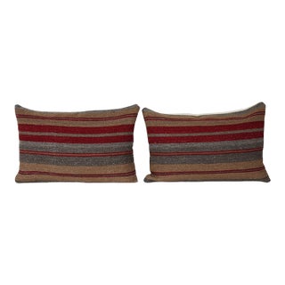 Striped Kilim Pillow Cover - A Pair For Sale