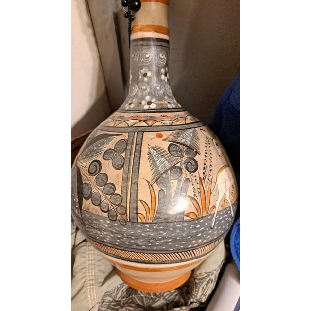Ceramic 1960s Tonala Jal Mexico Handcrafted Mid Century Vase For Sale - Image 7 of 12
