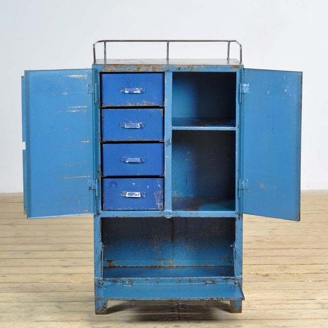 Industrial Four-Drawer Cabinet, 1970s For Sale - Image 4 of 13