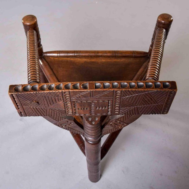 19th Century Welsh or English Folk Art Oak Corner Armchair For Sale - Image 9 of 11