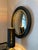 Wood Circular Black Convex Regency Style Mirrors, England, 1890s, Set of 2 For Sale - Image 7 of 10