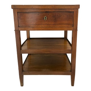 Vintage Wooden Nightstand With Drawer, France For Sale