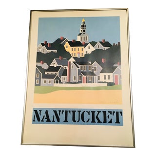 Vintage Nantucket Poster Signed Maggie Meridith For Sale