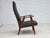 Green Danish Highback Armchair in Fabric and Teak, 1970s For Sale - Image 8 of 16