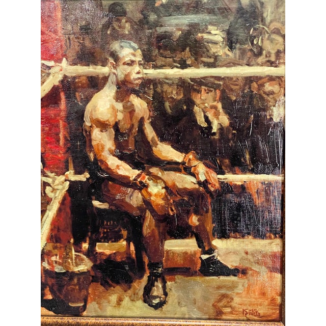 The Boxer — After Isaac Israëls, C. 1914 — Hand-Textured Fine Art Print For Sale - Image 4 of 12