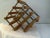 2010s Industrial Tabletop Wine Rack For Sale - Image 5 of 5