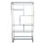 Chrome and Glass Large Design Institute America Étagère Shelving Wall Unit For Sale