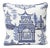 Schumacher Double-Sided Pillow in Nanjing Print For Sale