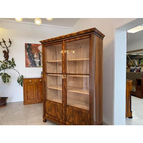 Antique Biedermeier Display Cabinet For Sale - Image 12 of 18