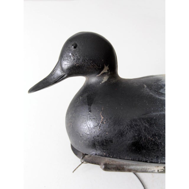 Vintage Neumann & Bennetts Plasti-Duk Scaup Duck Decoy With Weight For Sale - Image 6 of 16