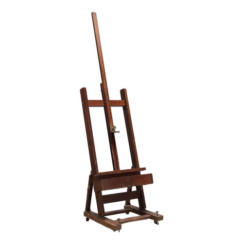 Large Painters Easel Walnut Painted Beech Italy Xx Century For Sale