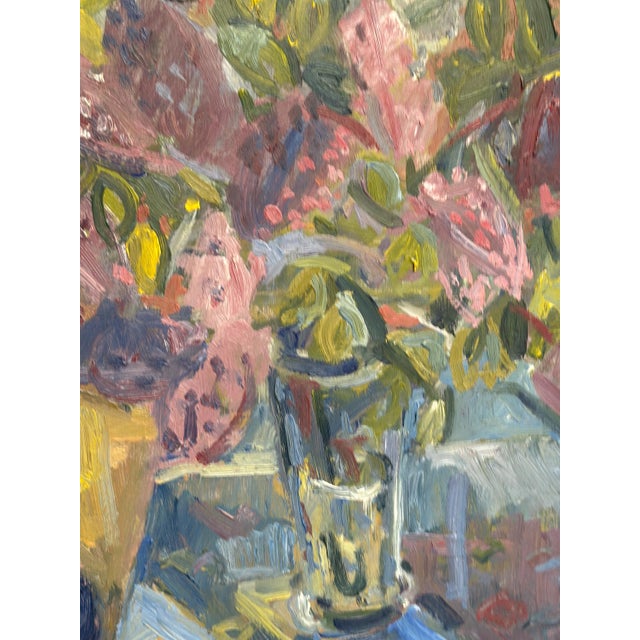 1950s Allan Lindqvist, Stilleben, 1958, Oil Painting on Panel, Framed For Sale - Image 5 of 16