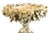 Antique Italian Carved Alabaster Centerpiece With Grape Clusters and Dolphins For Sale - Image 4 of 14