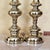 Pair of Tall Brass Table Lamps With Ivory Bell Shades – Hollywood Regency Style For Sale - Image 11 of 18