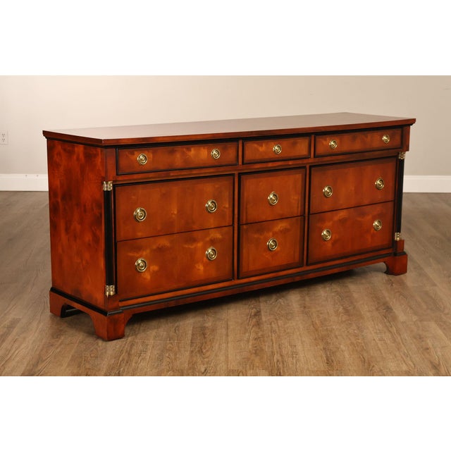 Biedermeier Century Furniture Biedermeier Style Triple Chest For Sale - Image 3 of 18
