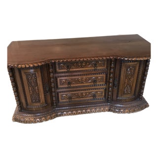 Early 20th Century Italian Revival Style Buffet/Desk For Sale