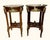 French Pair Louis XV Revival Marquetry Salon Tables With Porcelain Plaques, C. 1900 For Sale - Image 3 of 18