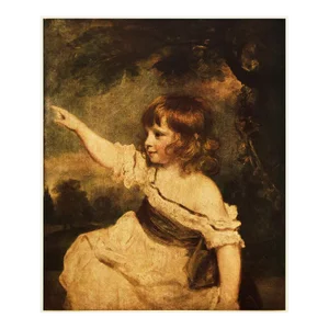 1956 After Joshua Reynolds "Master Hare", Vintage Full-Color Print