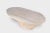 Modern White Oval Block Coffee Table For Sale - Image 4 of 6