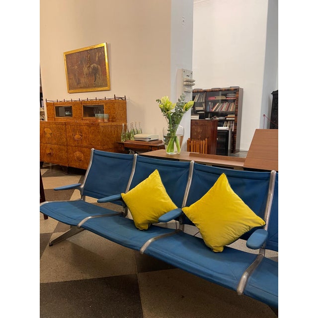 Herman Miller Tandem Sling Airport Seating Bench by Charles & Ray Eames for Herman Miller, 1962 For Sale - Image 4 of 7