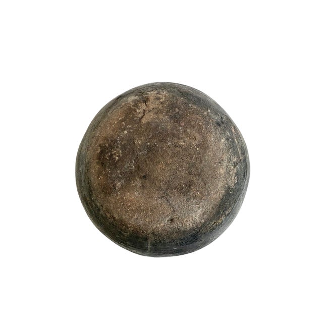 Black Antique Turkish Yoghurt Pottery Vessel For Sale - Image 8 of 9