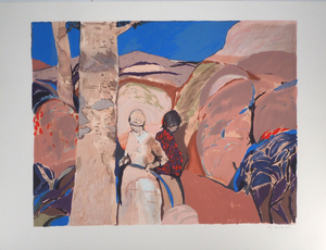 Gabriel Godard, Promenade dans les dunes, Lithograph
